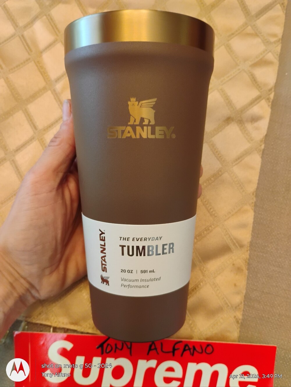 Stanley Espresso Gold Everyday Tumbler 16oz Pint BNIB - Ships Fast From SC